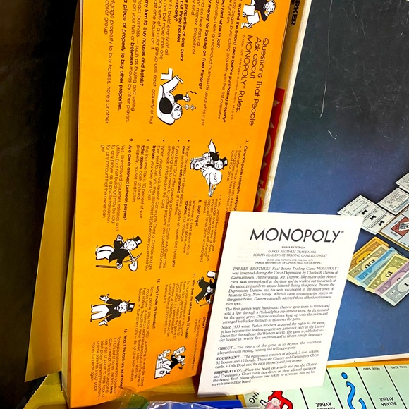 MONOPOLY VT 1961 ANNIVERSARY EDITION REAL ESTATE TRADING GAME PARKER BROTHERS - Picture 13 of 13